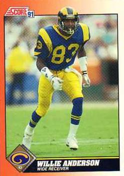 Willie Anderson Los Angeles Rams 1991 Score NFL #425